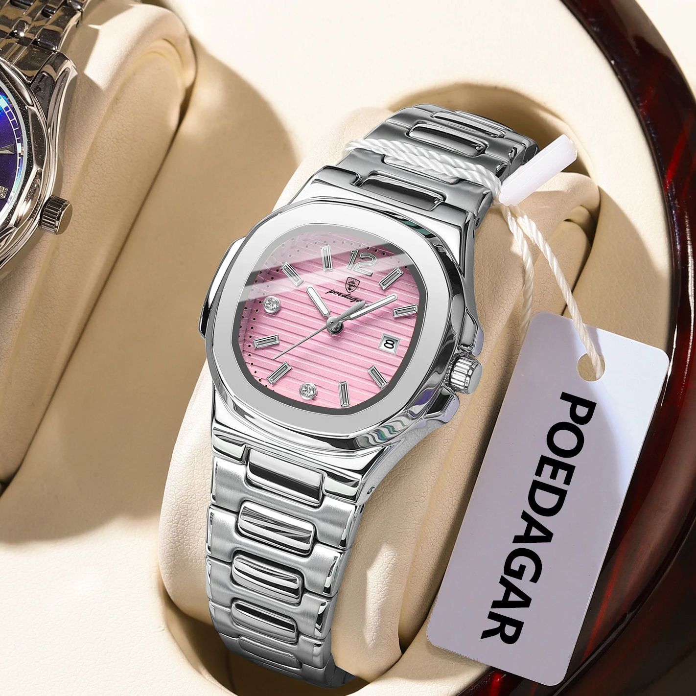 Luxury Watch Casio - POEDAGAR Square Fashion Woman Wristwatch Luminous