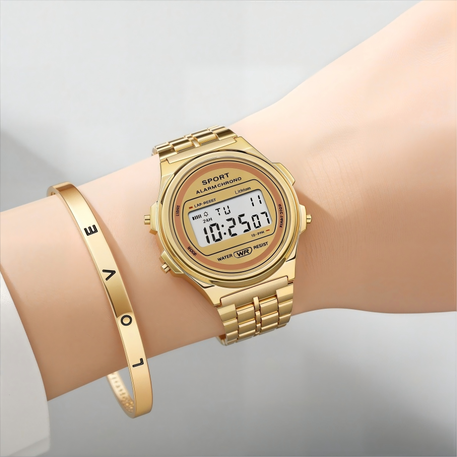 Perpetual Calendar Watch - Light-luxury Women Watches Set Ladies Electronic