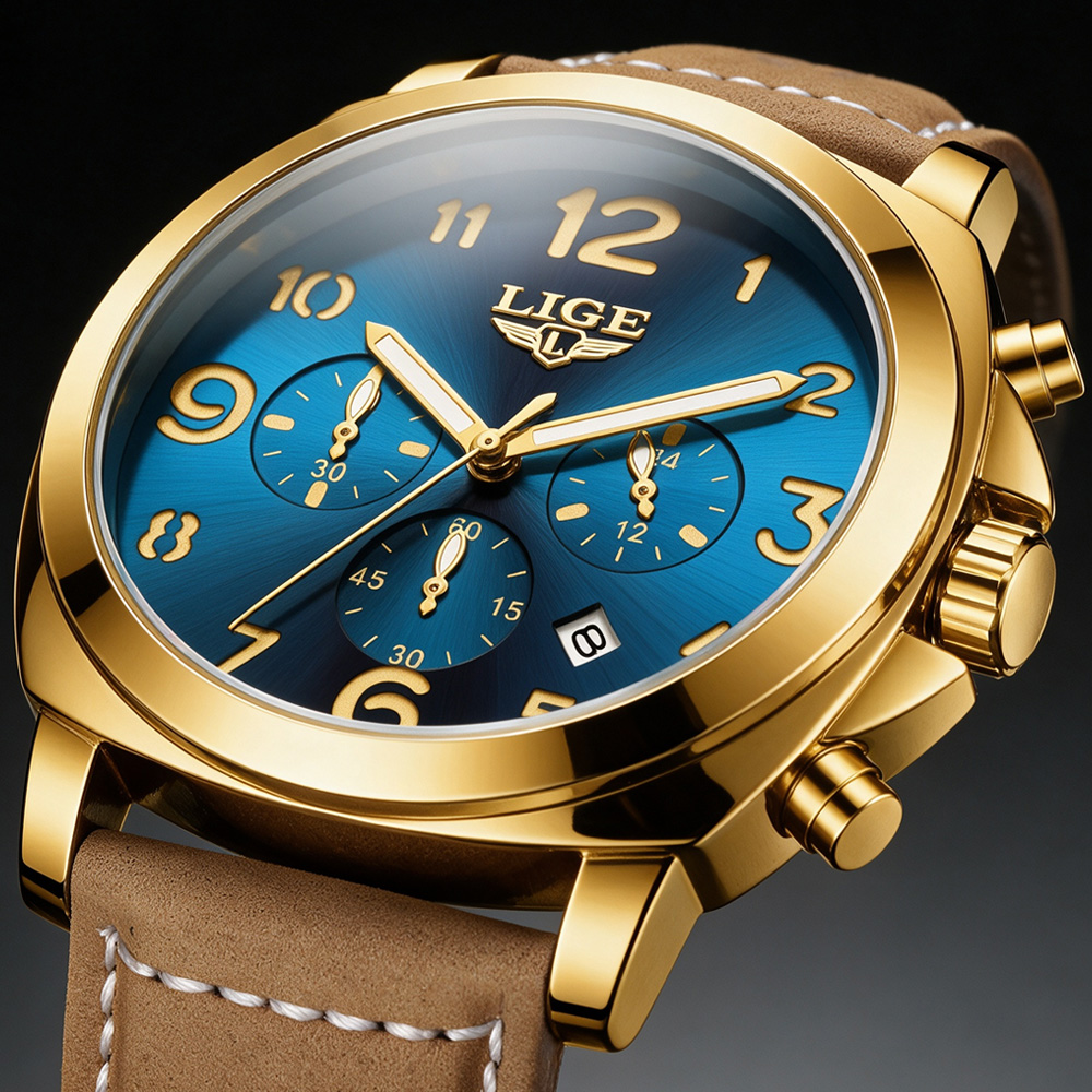 Luxury Watch Maker - LIGE Fashion Mens Watches Top Brand