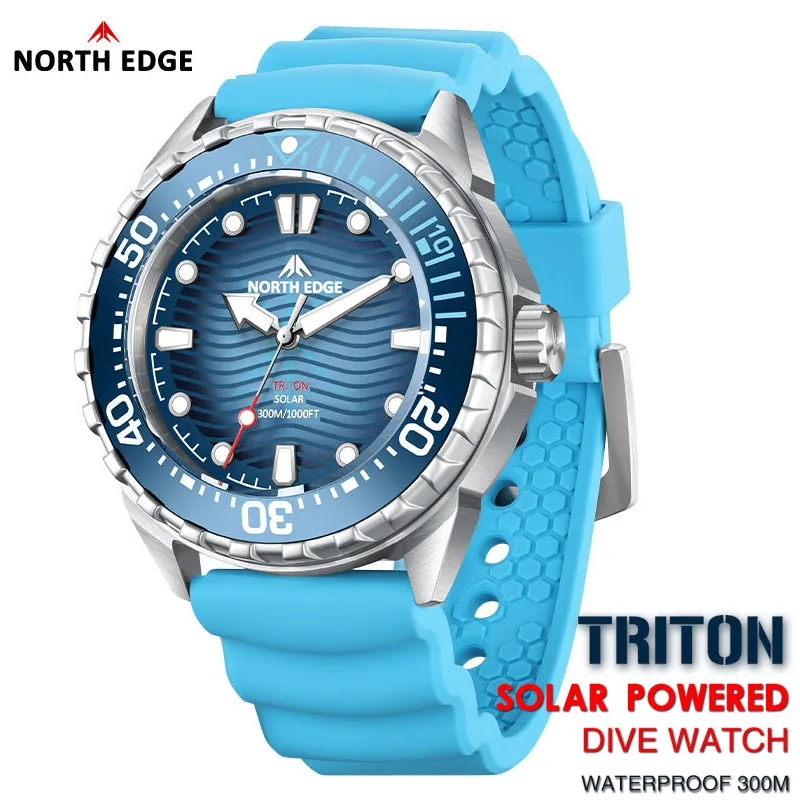 Diver Watch 300M - NORTH EDGE 2025 New TRITON Solar