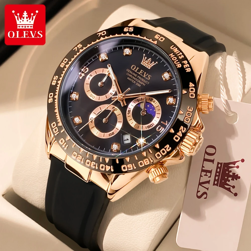Luxury Watch Maker - OLEVS 2875 Men's Watches Chronograph 24Hour