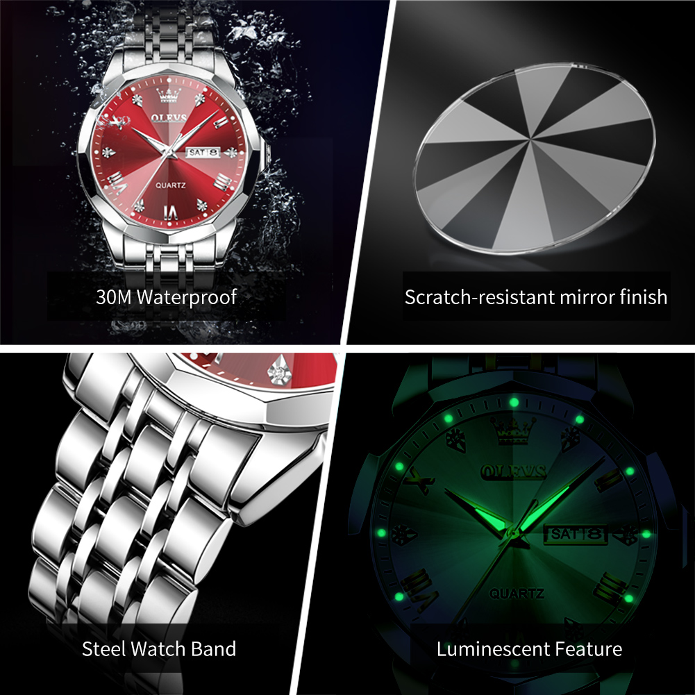 OLEVS Brand Original Business  - Luxury Watch Maker recension och pris