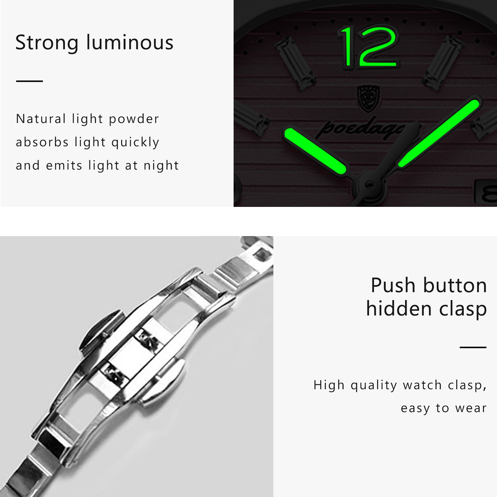 POEDAGAR Square Fashion Woman  - Luxury Watch Casio recension och pris