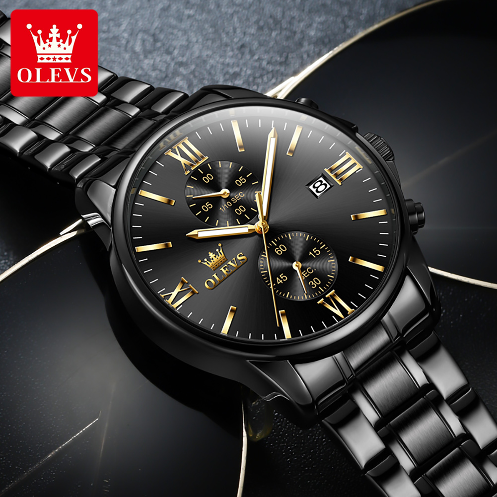 OLEVS 2886 Classic Black Quart - Luxury Watch Name recension och pris
