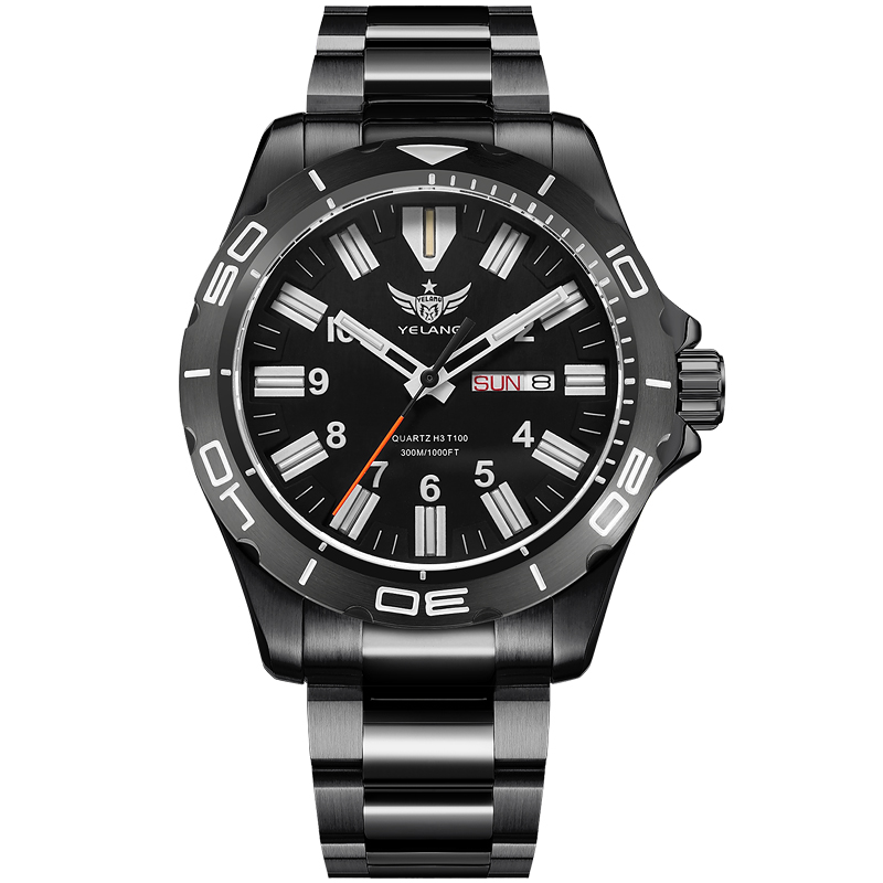 YELANG V1036 42MM Men Quartz W - Diver Watch 300M recension och pris