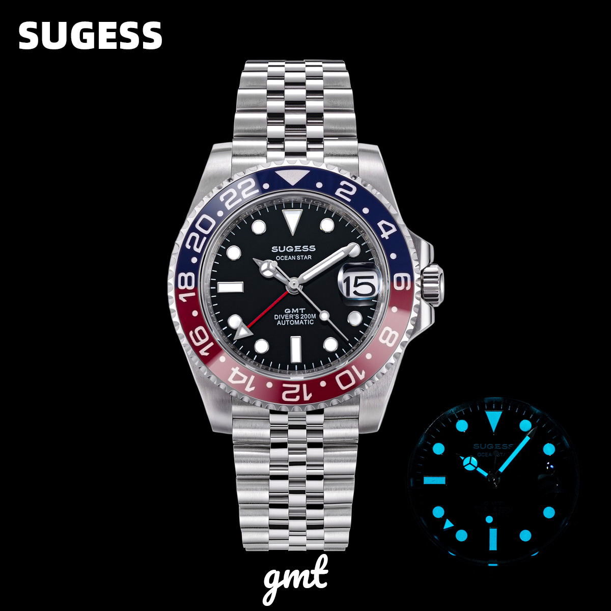 Sugess GMT Diving Watch of Men - Minute Repeater Watch recension och pris
