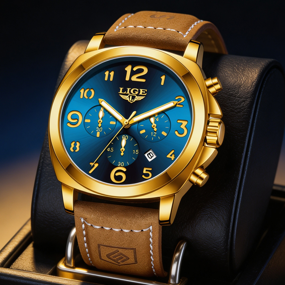 LIGE Fashion Mens Watches Top  - Luxury Watch Maker recension och pris