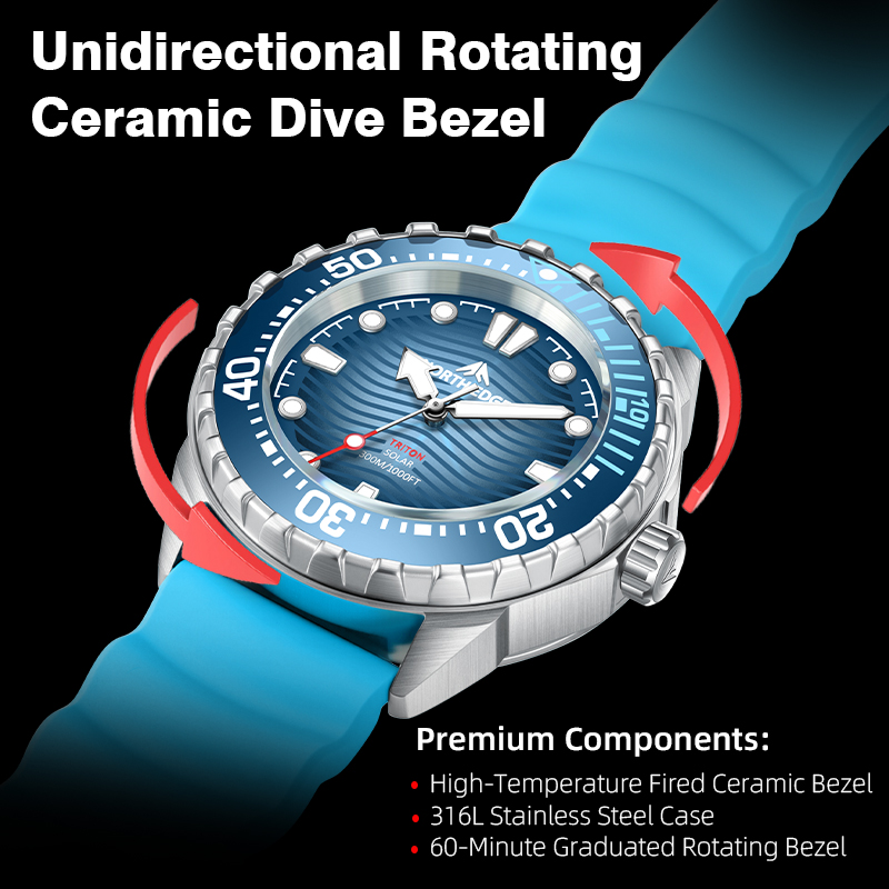 NORTH EDGE 2026 New TRITON Sol - Diver Watch 300M recension och pris