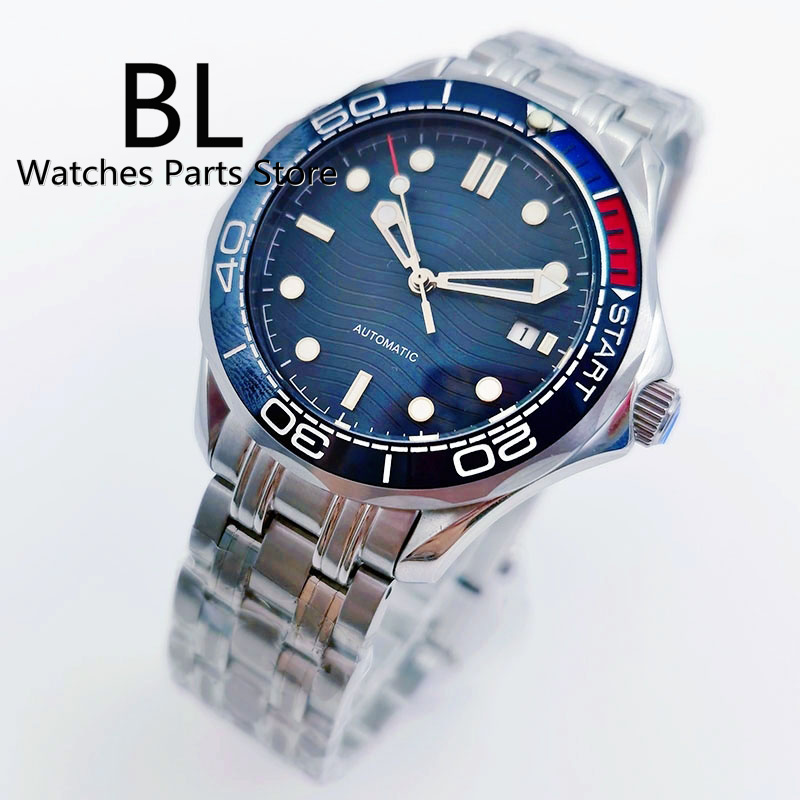 BLIGER 41mm Mechanical Men's W - Diver Watch 300M recension och pris