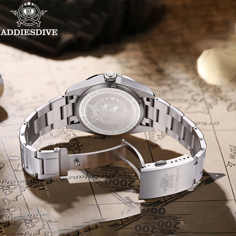 ADDIESDIVE Stainless Steel GMT - Gmt Dual Timezone Watch recension och pris