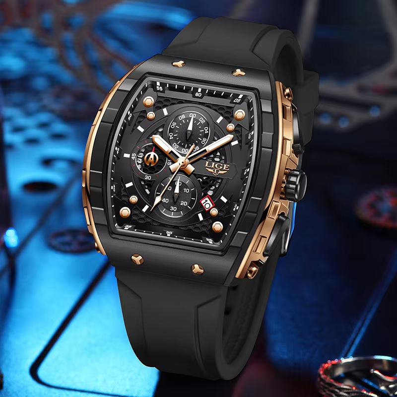LIGE Top Brand Luxury Men Watc - Luxury Watch Maker recension och pris