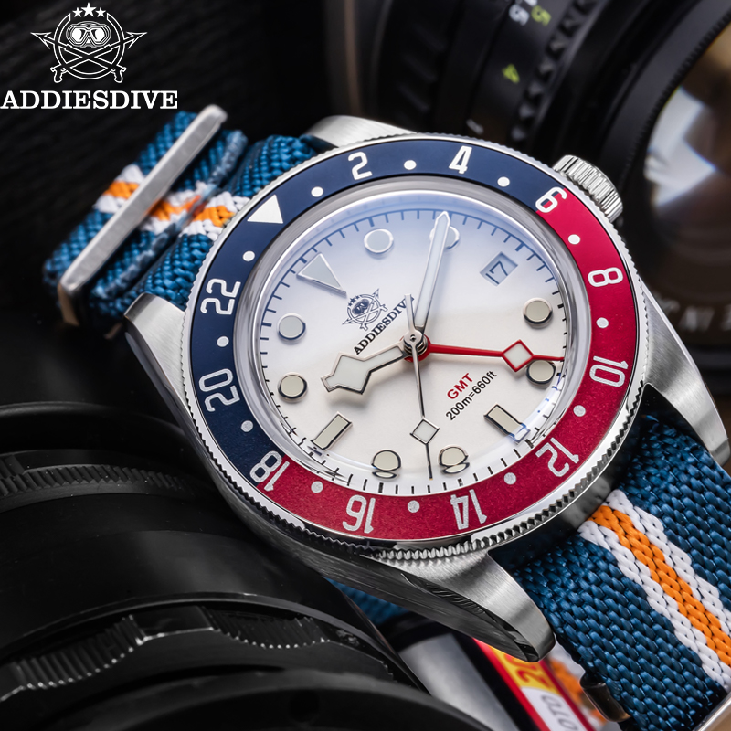 ADDIESDIVE 515-24H Dual Time Z - Gmt Dual Timezone Watch recension och pris