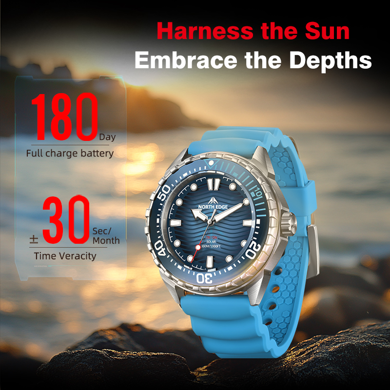NORTH EDGE 2025 New TRITON Sol - Diver Watch 300M recension och pris